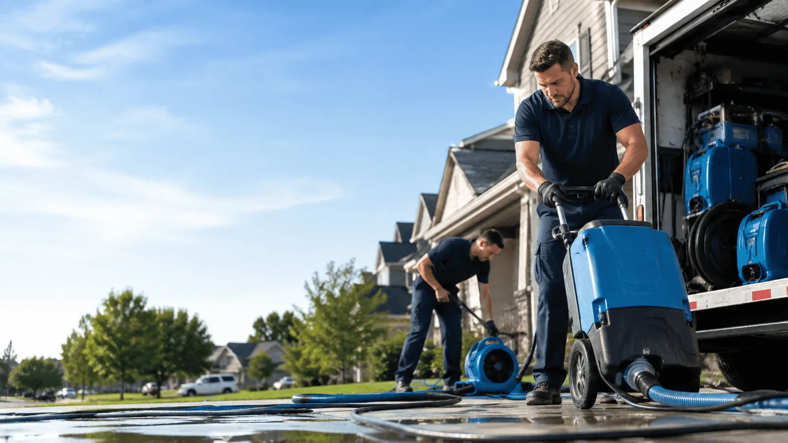 Dehumidification being performed in South Saint Paul, MN